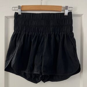 Free People Movement The Way Home Black High Rise Shorts Small Running Lined